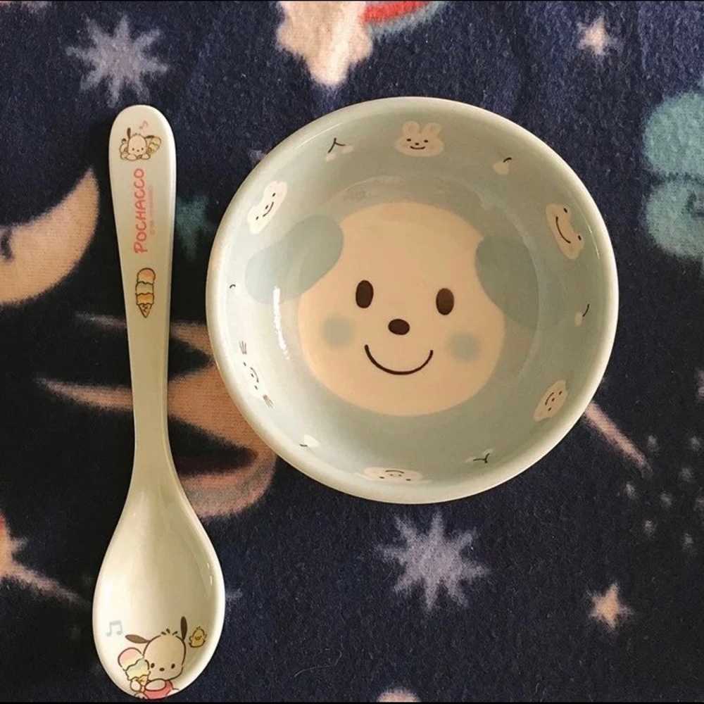Pochacco Spoon and Bowl